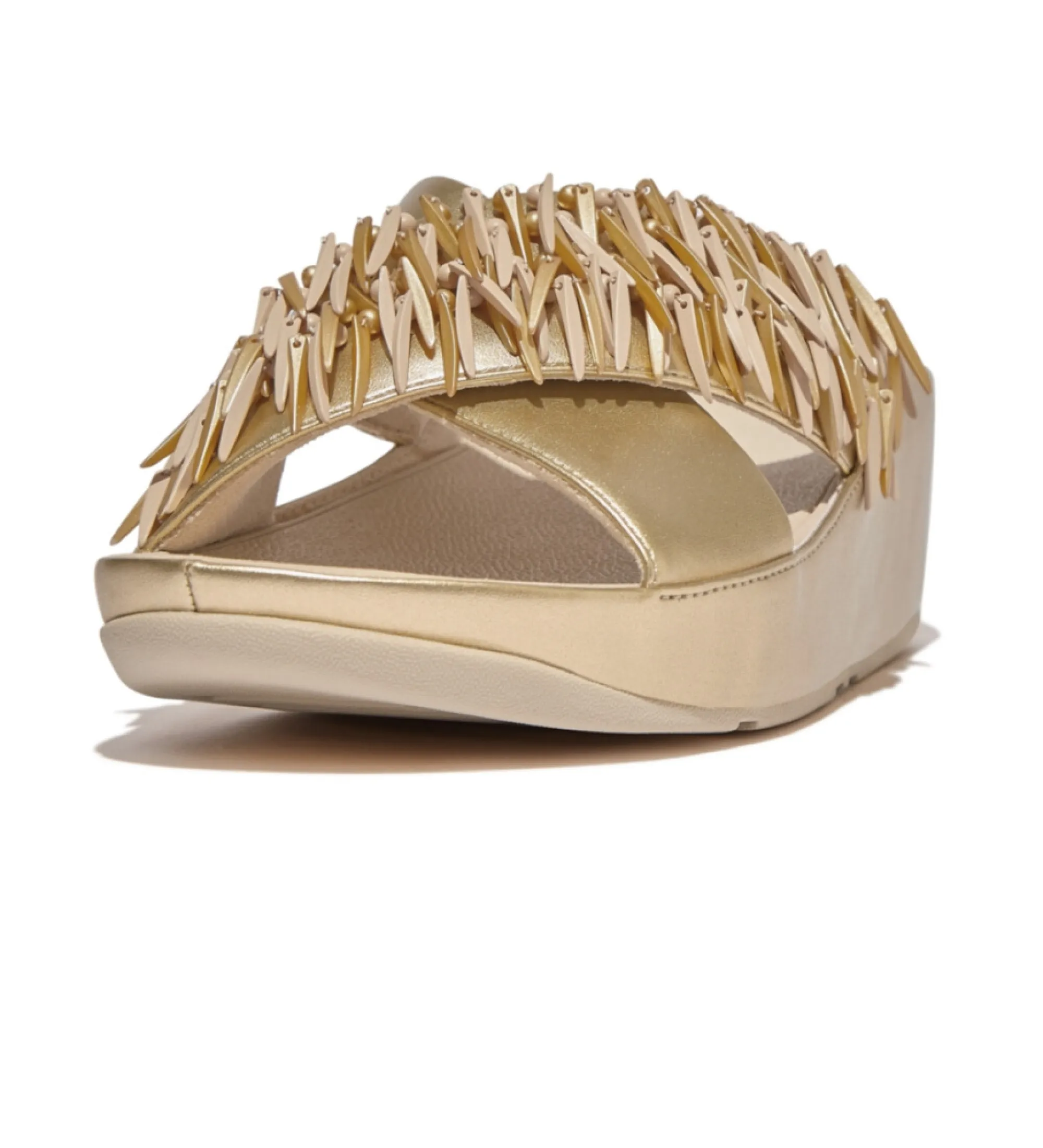 Sandalias Rumba Beaded dorado