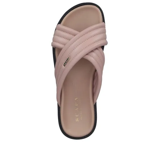 SCAPA women's mules, softly padded summer shoes, Made in Italy 21/9916 420 1099453 pink