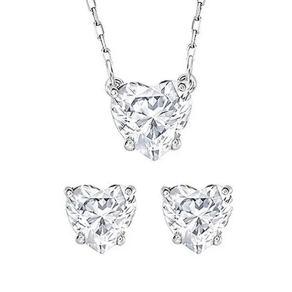 set swarovski attract heart