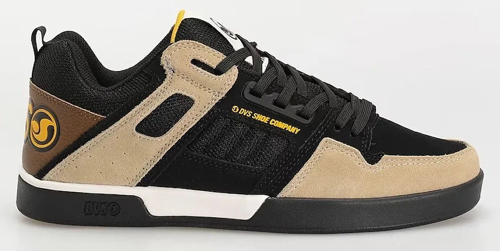 shoes DVS Comanche 2.0+ - Black/Tan/Yellow/Suede - men´s