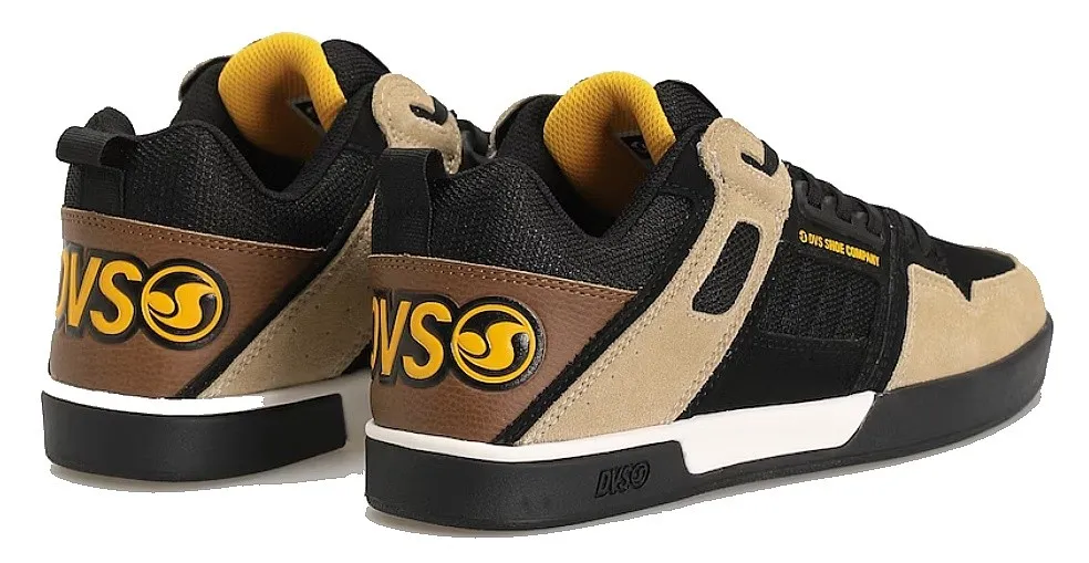 shoes DVS Comanche 2.0+ - Black/Tan/Yellow/Suede - men´s