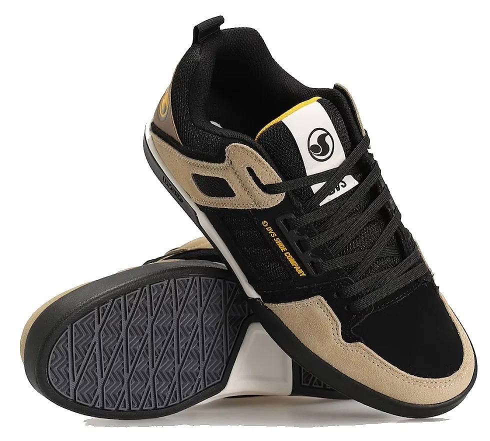 shoes DVS Comanche 2.0+ - Black/Tan/Yellow/Suede - men´s