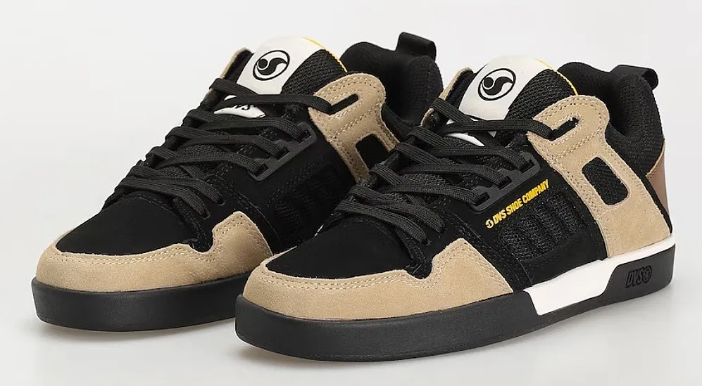 shoes DVS Comanche 2.0+ - Black/Tan/Yellow/Suede - men´s