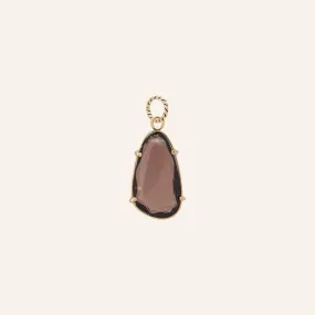 Smoky Quartz Faceted Charm