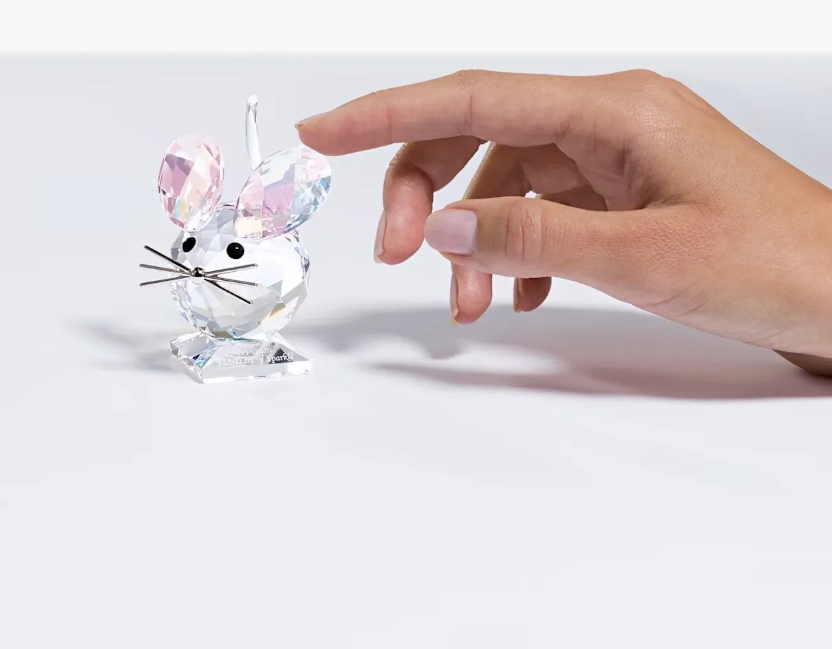 Swarovski Anniversary Mouse Figurine Limited Edition, Clear Crystal -5492742