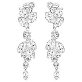 Swarovski Diapason Drop Earrings White, Rhodium plated -5528452