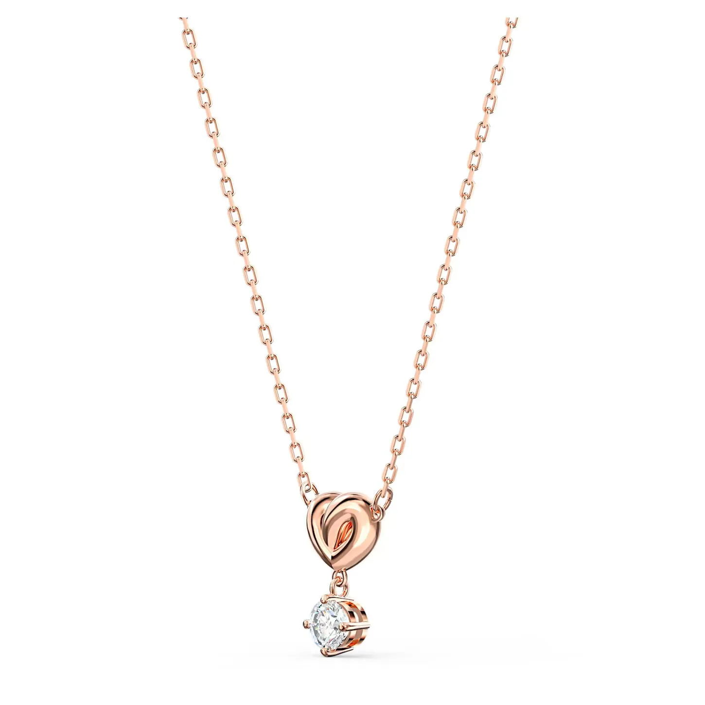 Swarovski LIFELONG HEART Pendant Necklace, White, Rose gold plated -5516542