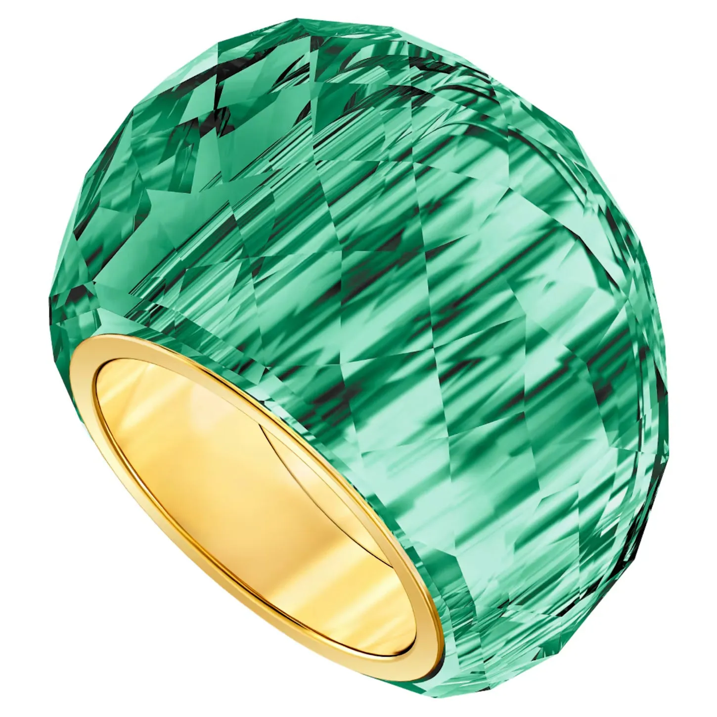 Swarovski NIRVANA Ring Green, Gold-tone finish, Small 52/6 -5508714