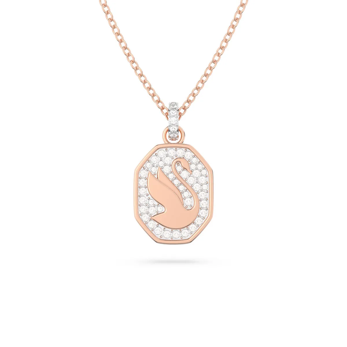 Swarovski Signum Pendant, Swan, White, Rose Gold-Tone Plated -5628549