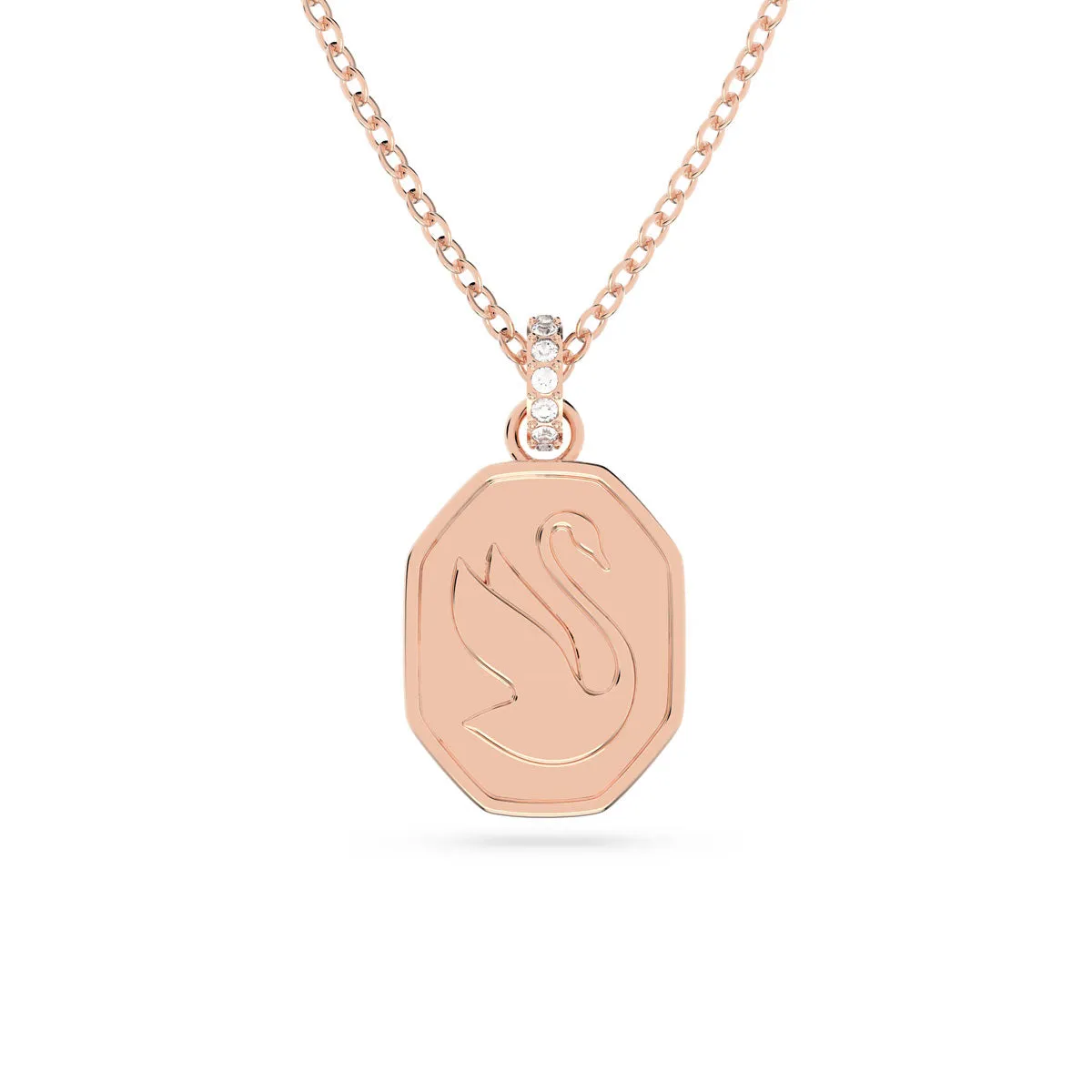 Swarovski Signum Pendant, Swan, White, Rose Gold-Tone Plated -5628549