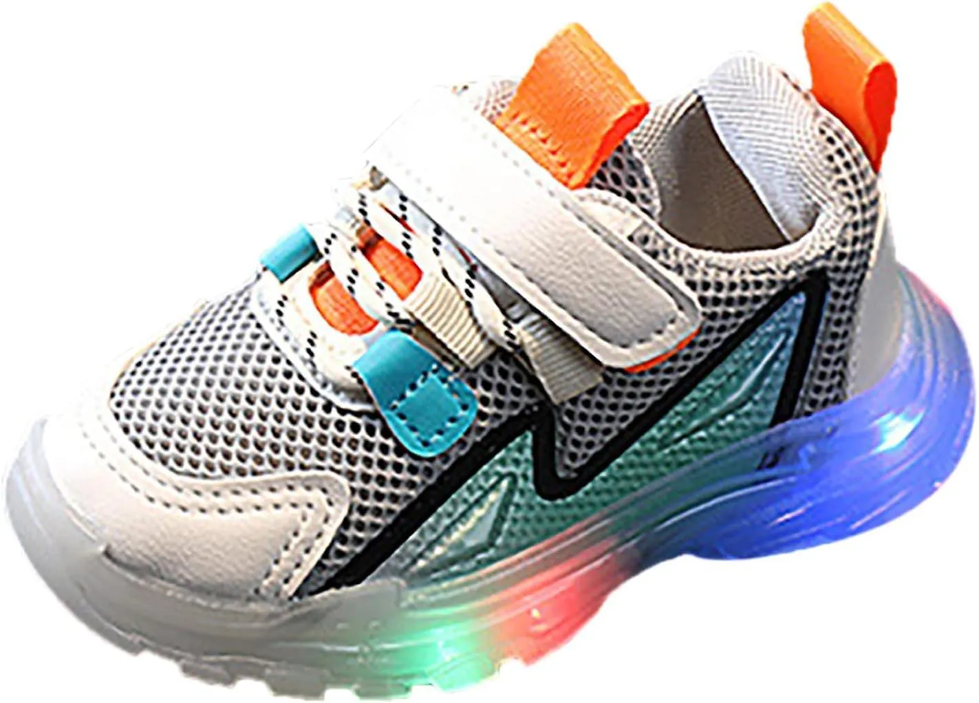 SYNIA Kids Girls' LED Sneakers Flashing Sport Shoes Non-Slip Fashion Shoes for Little Big Kids