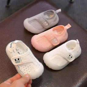 Toddler Infant Baby Girls Boys Shoes Non-slip Soft Soled Kids Sneakers Mesh Breathable Casual Shoes