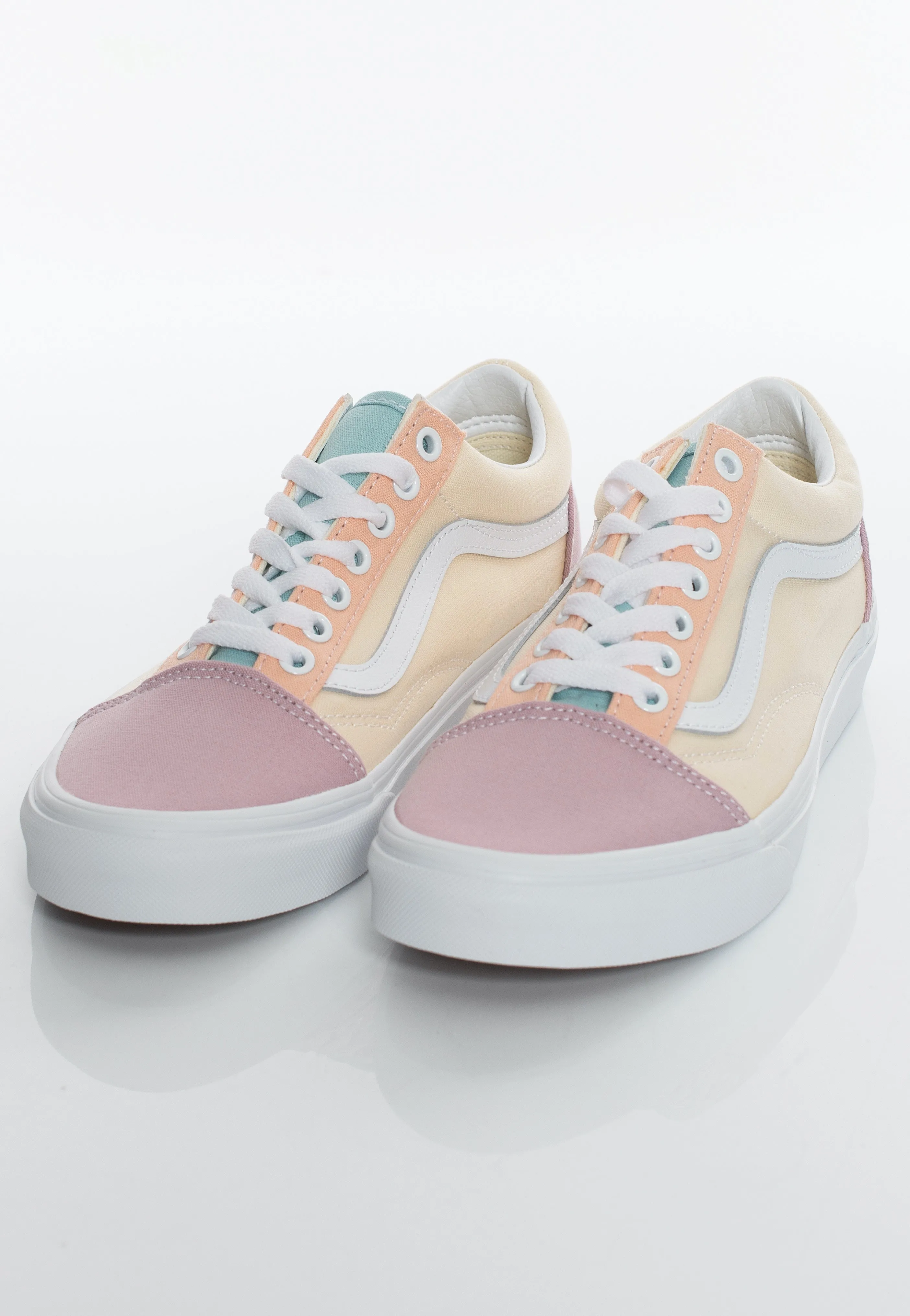 Vans - Old Skool Pastel Block Multi/True White - Girl Shoes