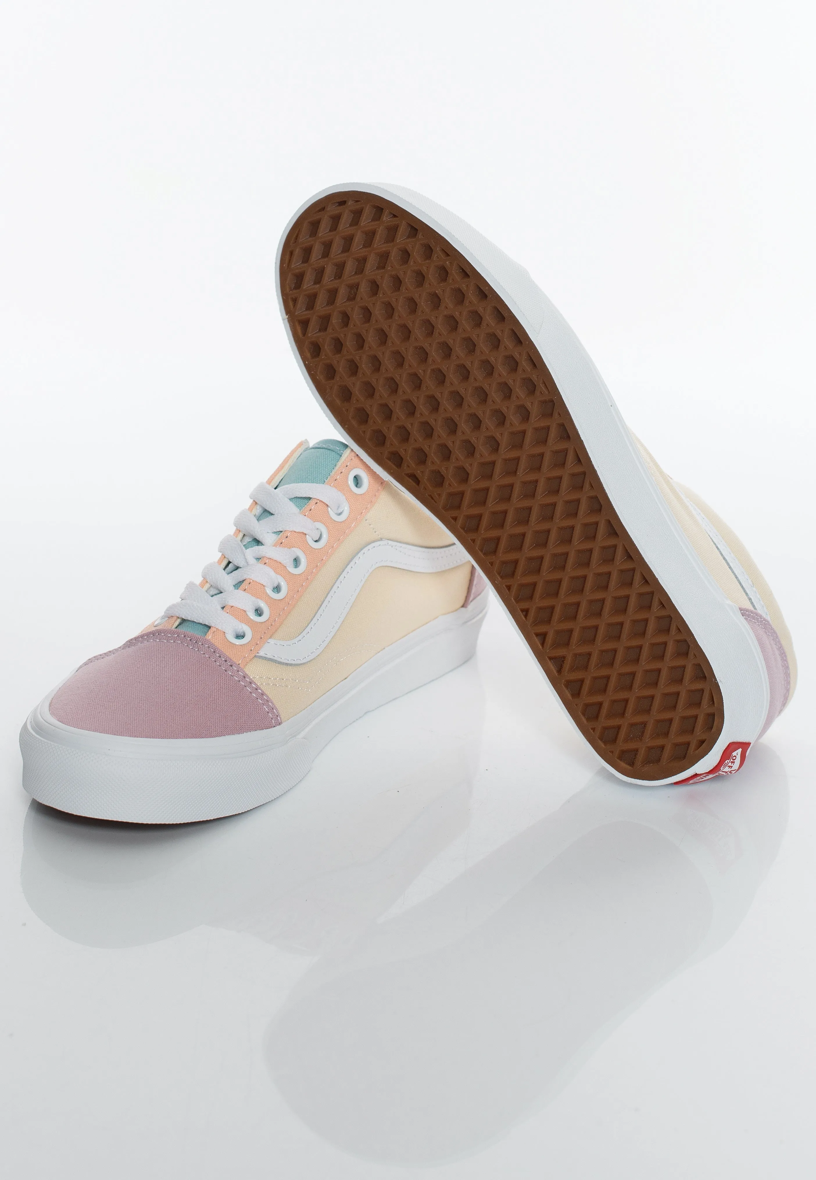 Vans - Old Skool Pastel Block Multi/True White - Girl Shoes