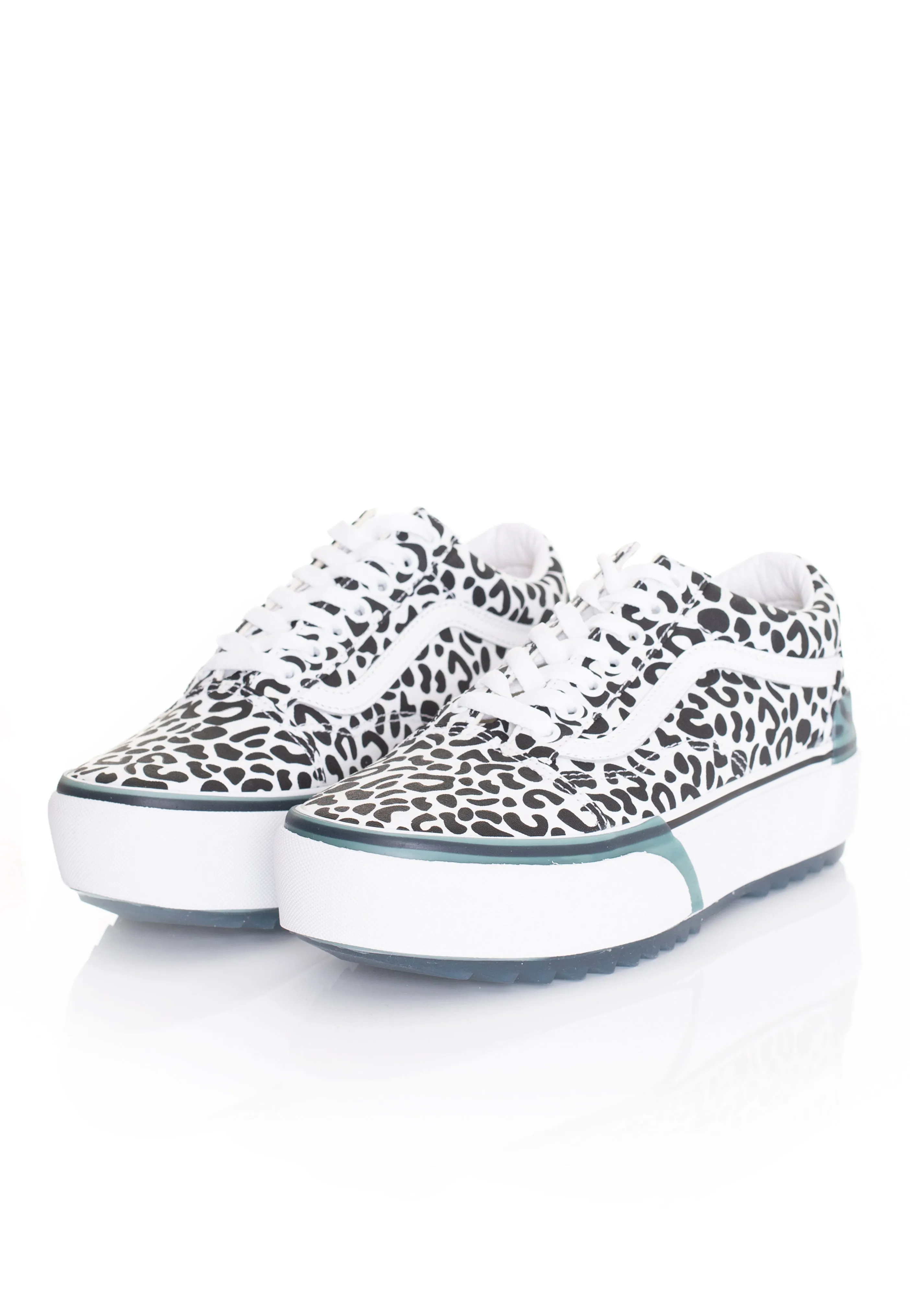 Vans - Old Skool Stacked (Uv Ink) Leopard/True White - Girl Shoes