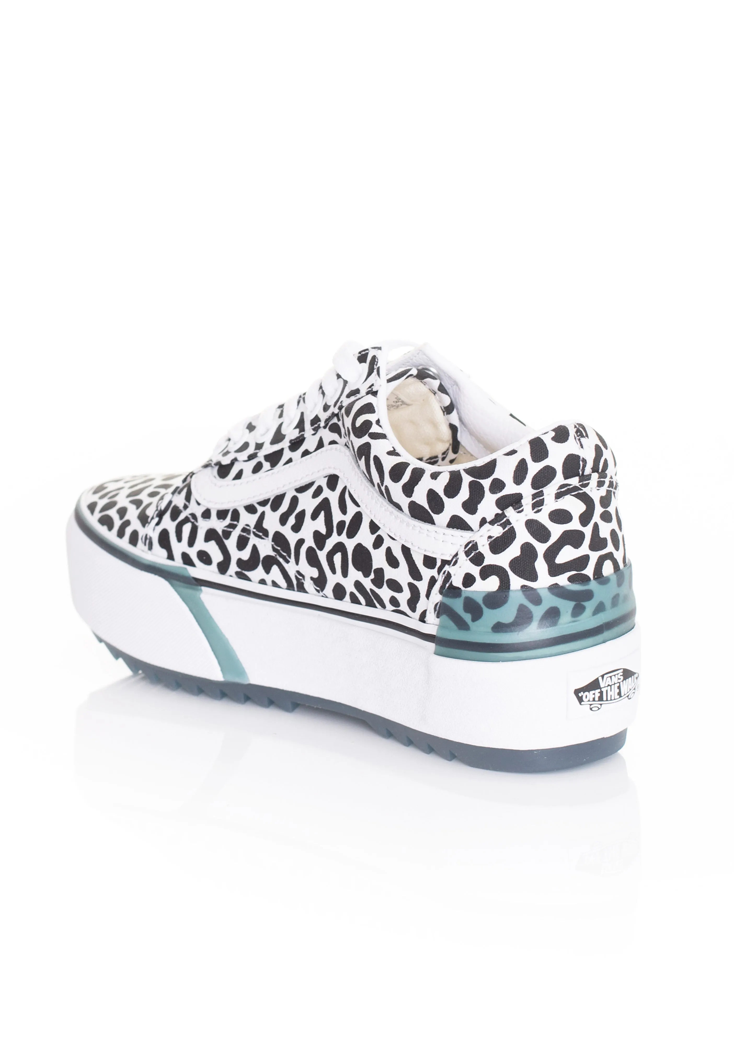 Vans - Old Skool Stacked (Uv Ink) Leopard/True White - Girl Shoes