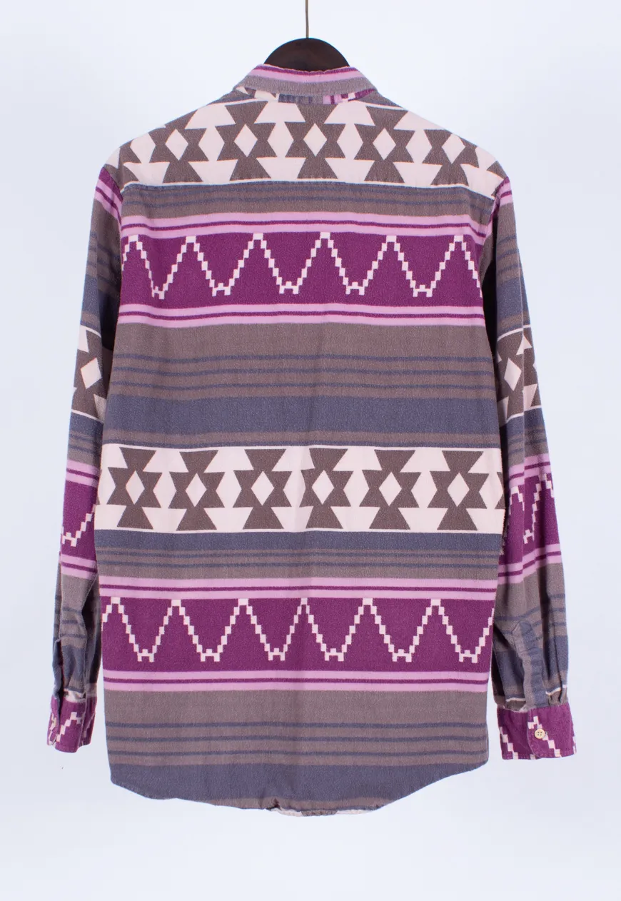 Vintage 90s Aztec Inca Shirt | Poorboy Retro Clothing UK