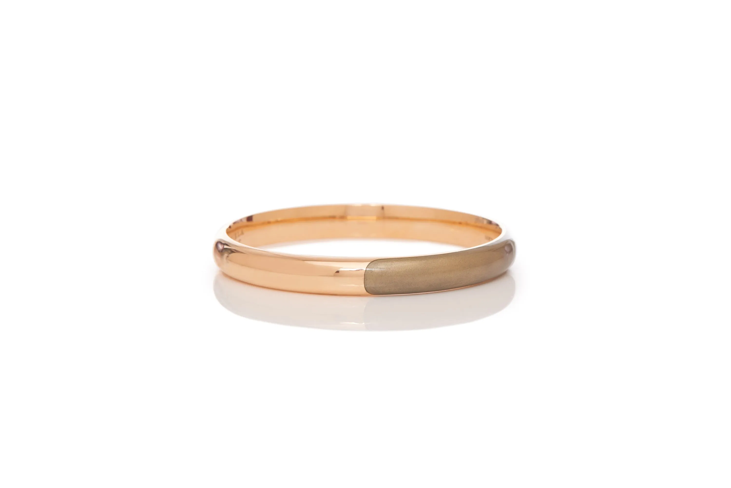 Vitreous Enamel and 18kt Gold Bangle