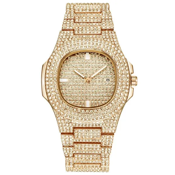 Watches Luxury Date Quartz Wrist With Micropave CZ