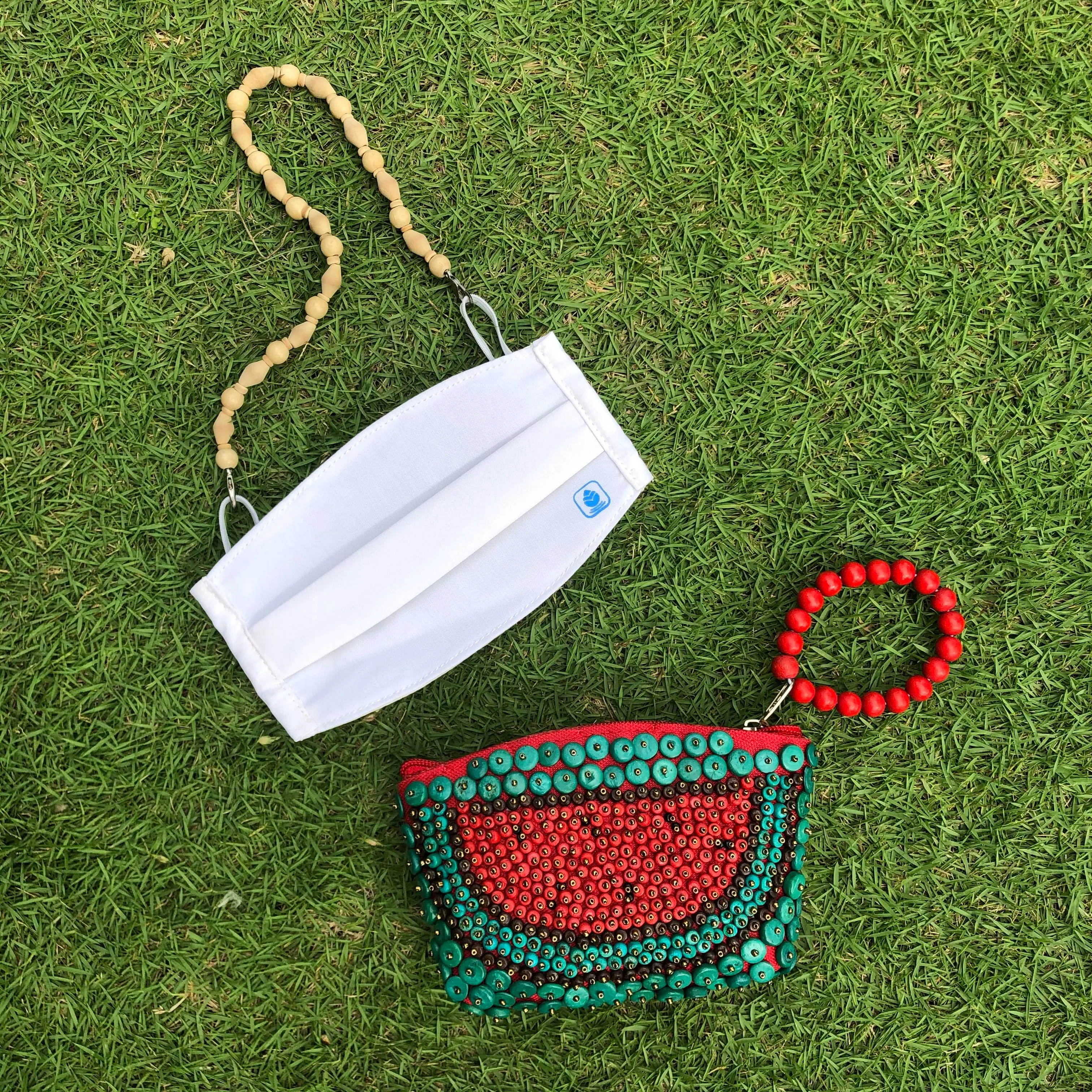 Watermelon Beaded Wallet - DIY Mask Kit