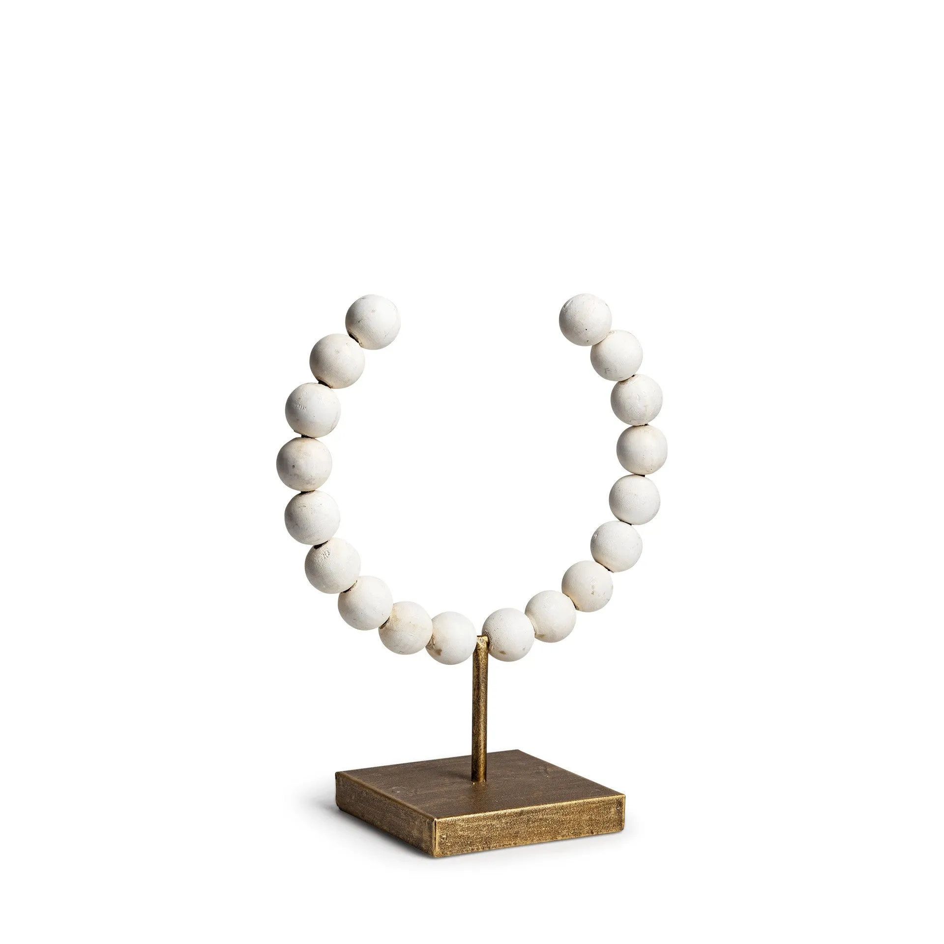 White beaded sculpture for sale.