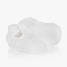 White Silk Baby Shoes