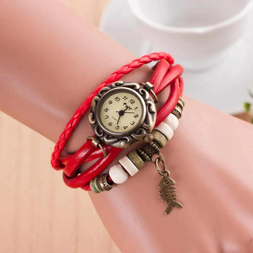 Women Watches Relogio Feminino Quartz Watch Woven Bracelet Wristwatch Women Dress Montre