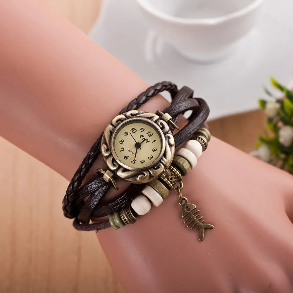 Women Watches Relogio Feminino Quartz Watch Woven Bracelet Wristwatch Women Dress Montre