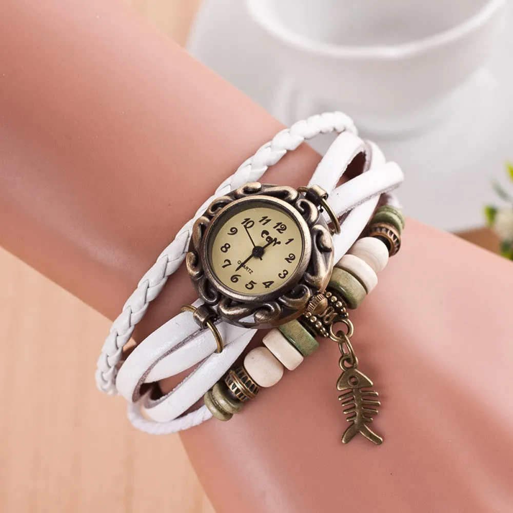 Women Watches Relogio Feminino Quartz Watch Woven Bracelet Wristwatch Women Dress Montre