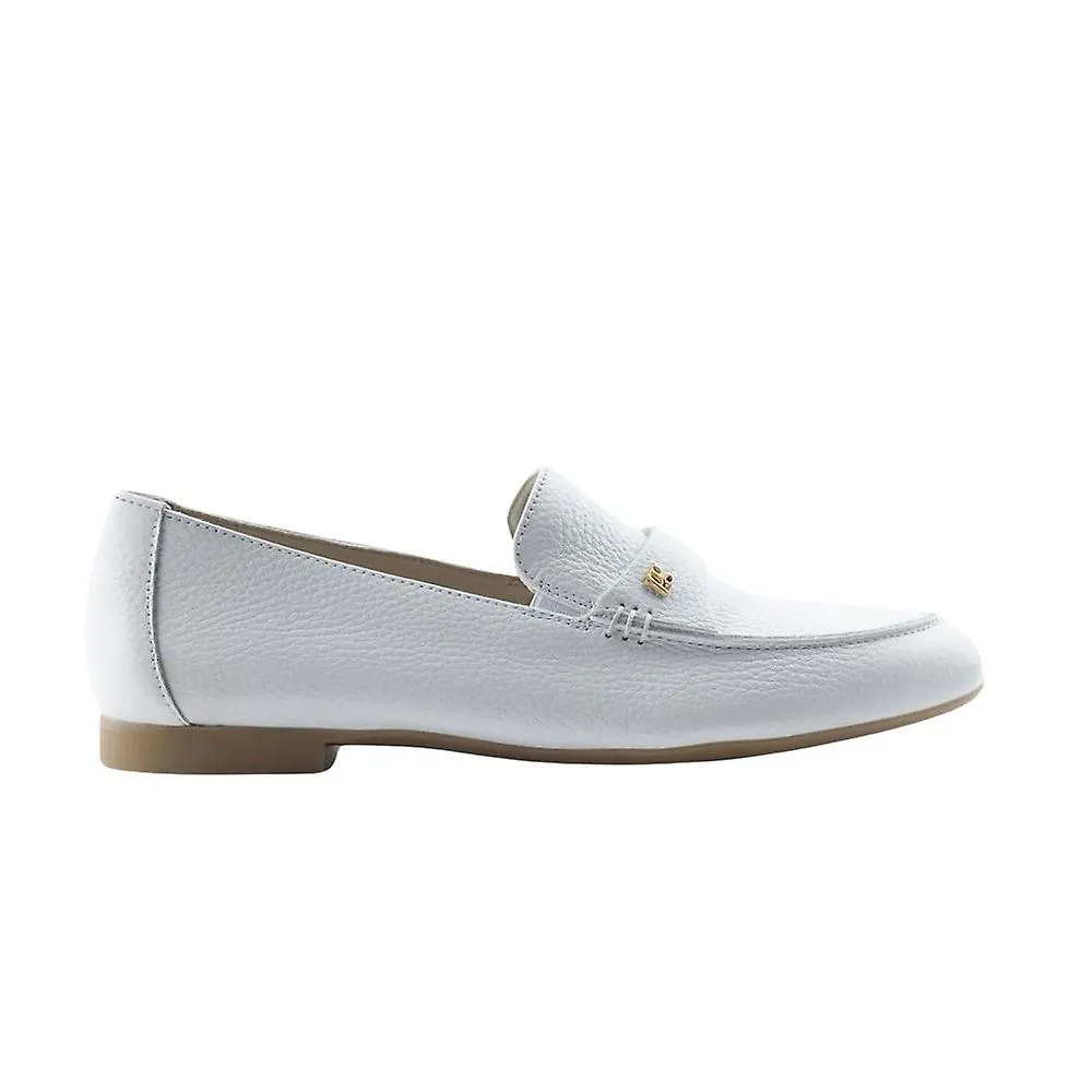 Women's Paul Green 1056-02 | White Easy Grained Leather | Womens Loafer Shoes