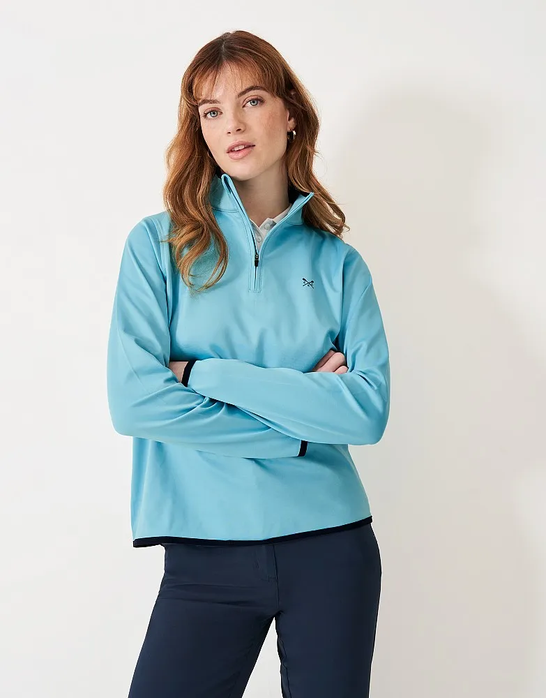 Women's Crew Sport Golf Half Zip Sweatshirt from Crew Clothing Company